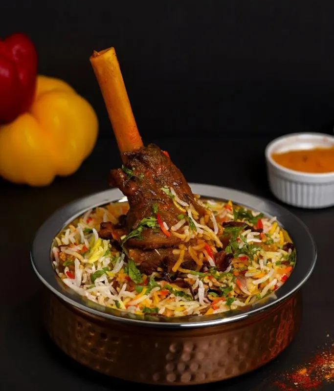 Lamb Shank Biryani at Makan